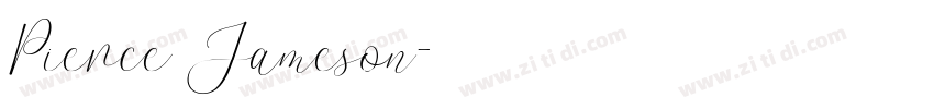 Pierce Jameson字体转换 Pierce Jameson字体转换